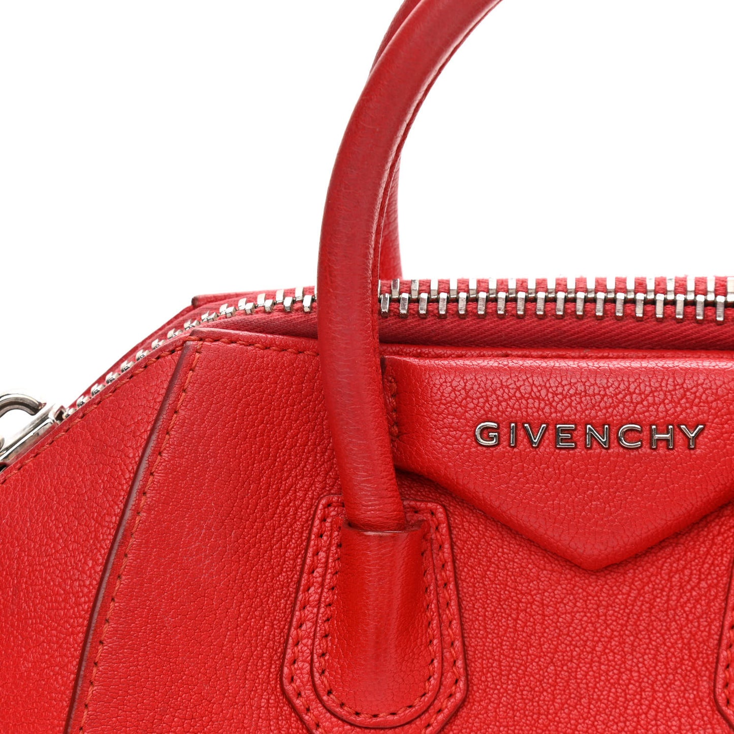 Sugar Goatskin Mini Antigona Red