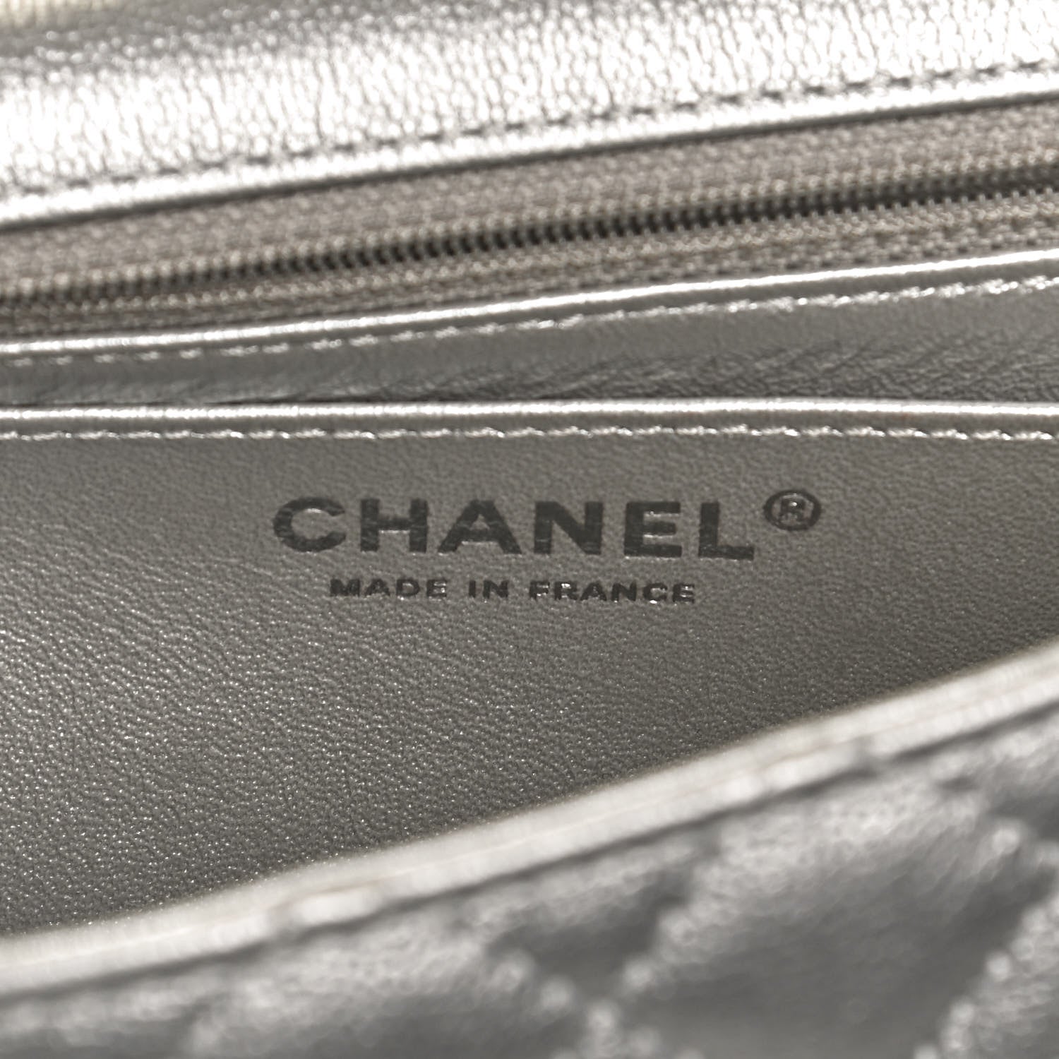 Chanel Metallic Grained Calfskin Quilted 2.55 Reissue Mini Flap Silver 10 of 12