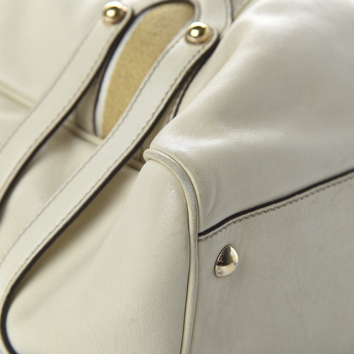 Calfskin Signature XL Bowler Ivory
