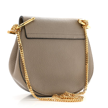 Chloe Grained Lambskin Mini Drew Shoulder Bag Motty Grey 3 of 13