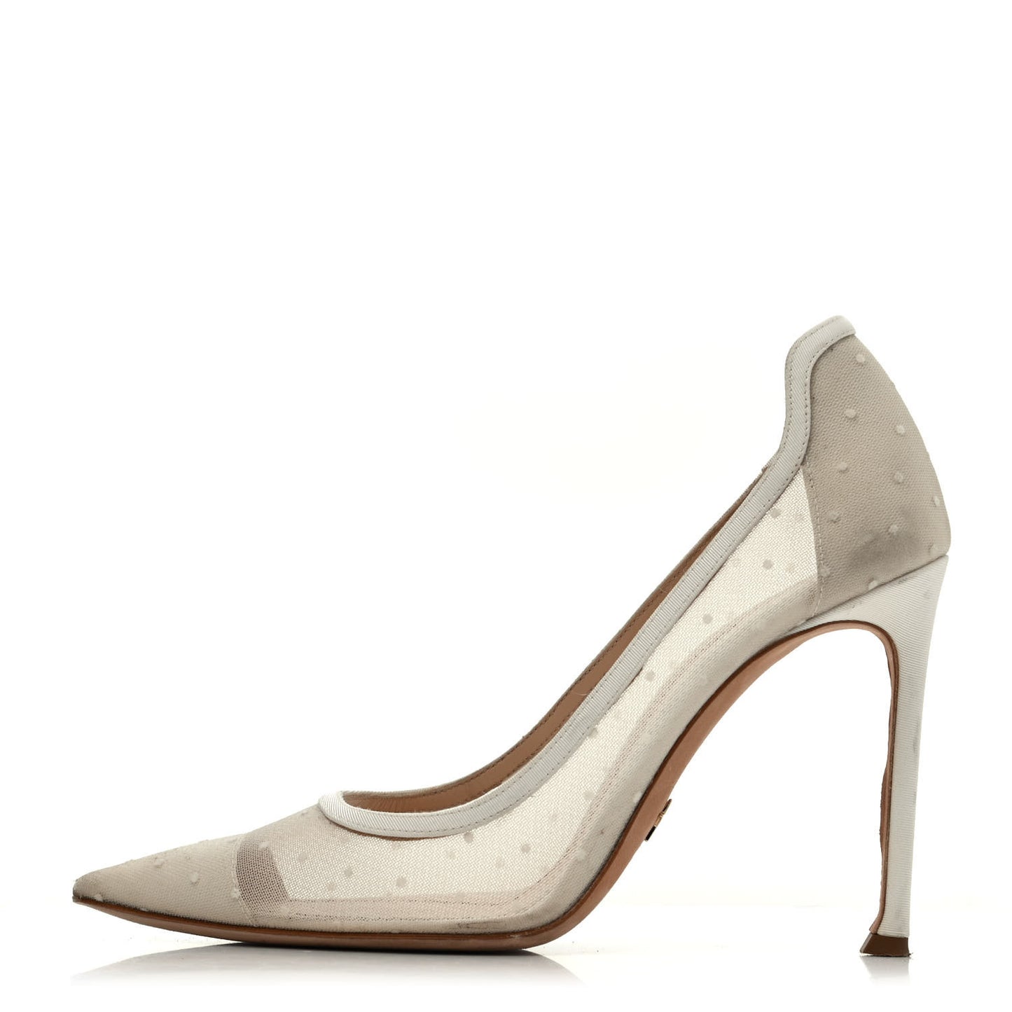 Mesh Plumetis Tulle D-Moi Pumps 39 White