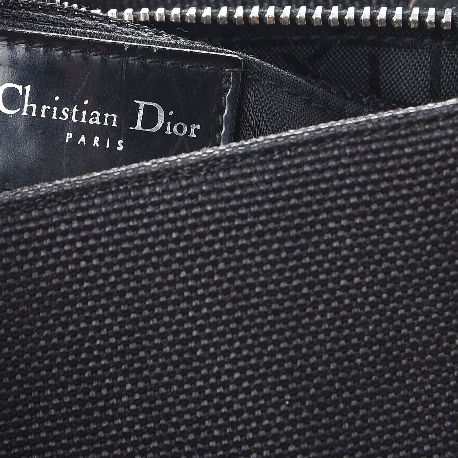 Christian Dior Canvas Medium Lady Dior Tote Bag Black 6 of 9