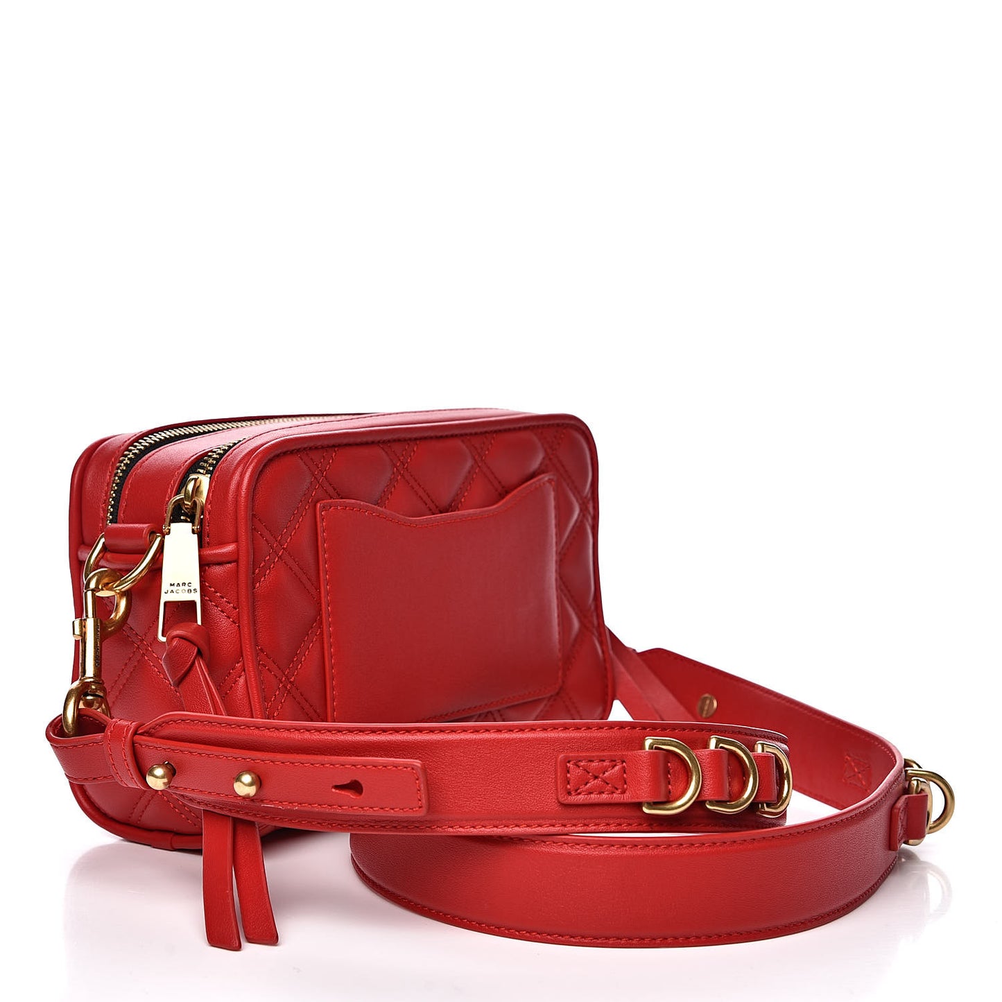Calfskin Quilted The Softshot 21 Bag Red