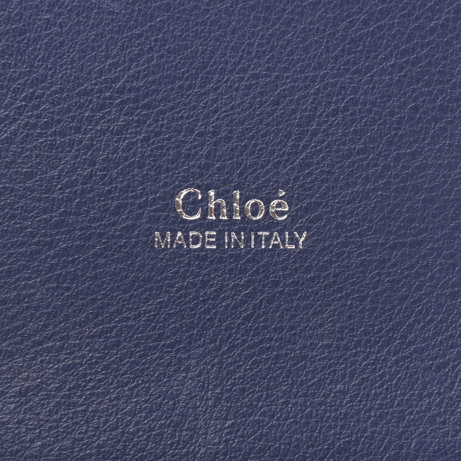 Chloe Calfskin Embossed Small Aby Lock Yellow Navy Blue 6 of 10