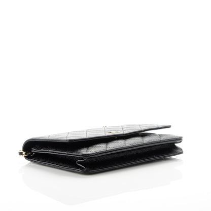 Chanel Caviar Quilted Wallet On Chain WOC Black 4 of 8