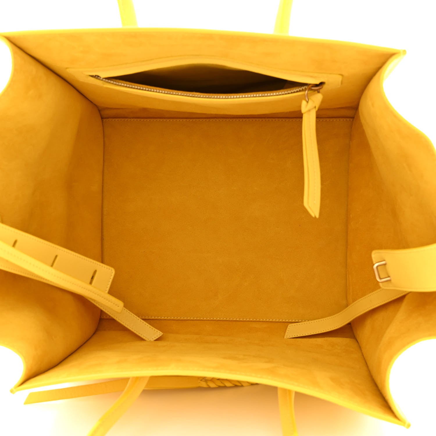 Celine Grained Calfskin Medium Phantom Luggage Yellow 5 of 10