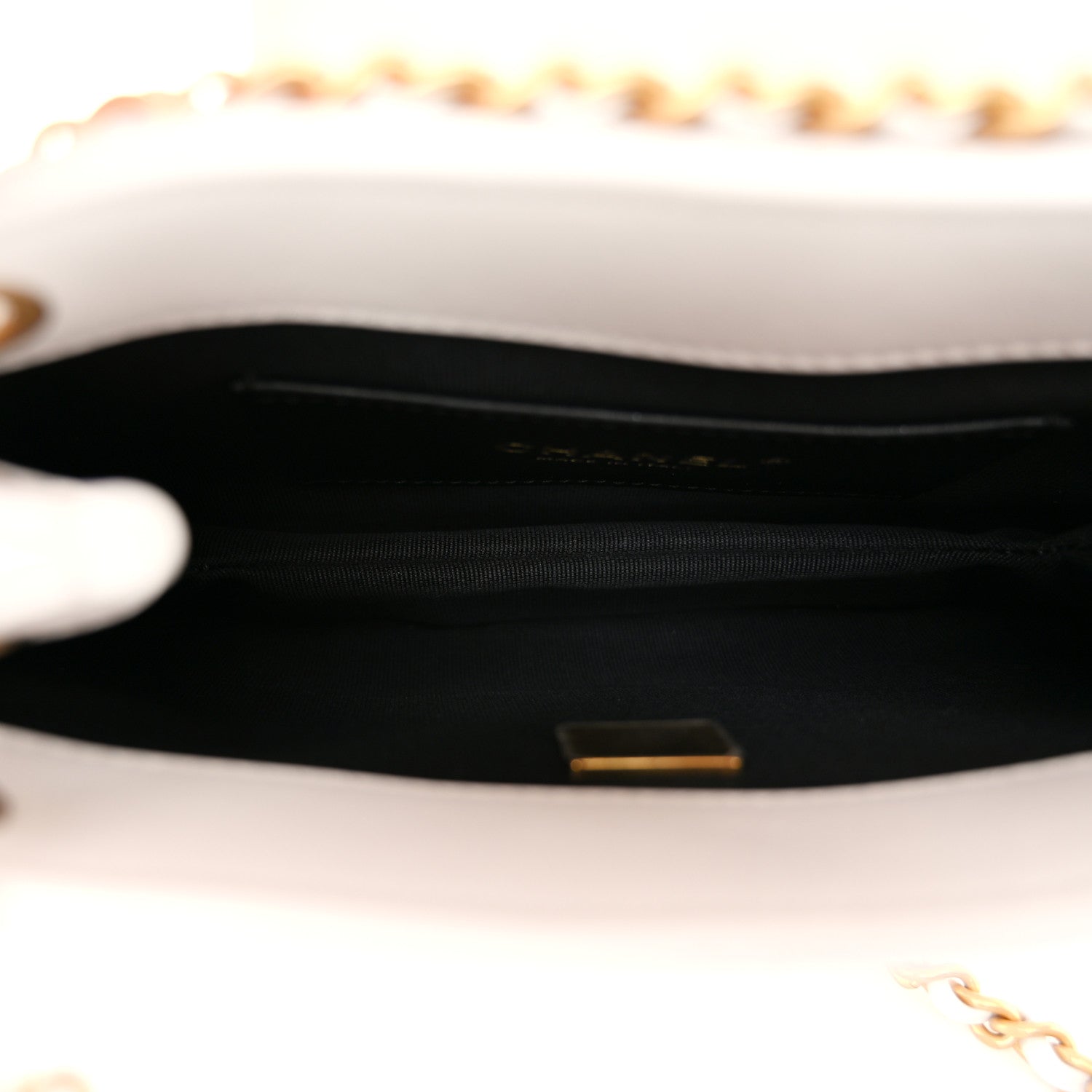 Chanel Lambskin Quilted Small Messenger Bag White 5 of 10