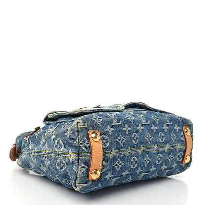 Louis Vuitton Monogram Denim Baggy PM Blue 4 of 8