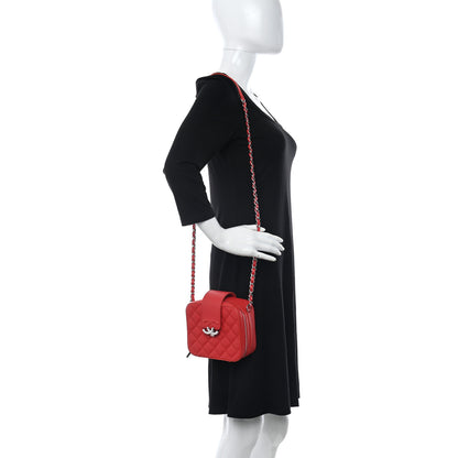 Chanel Lambskin Quilted Mini CC Box Camera Bag Red 2 of 12