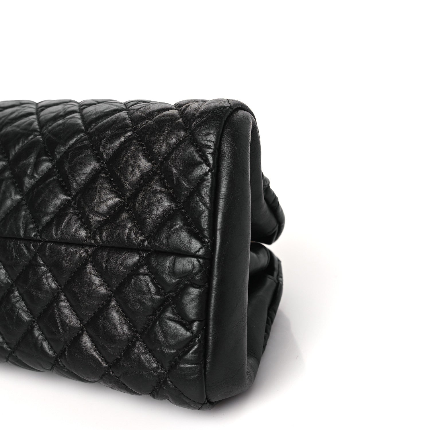 Chanel Aged Calfskin Quilted Medium Just Mademoiselle Black 10 of 10