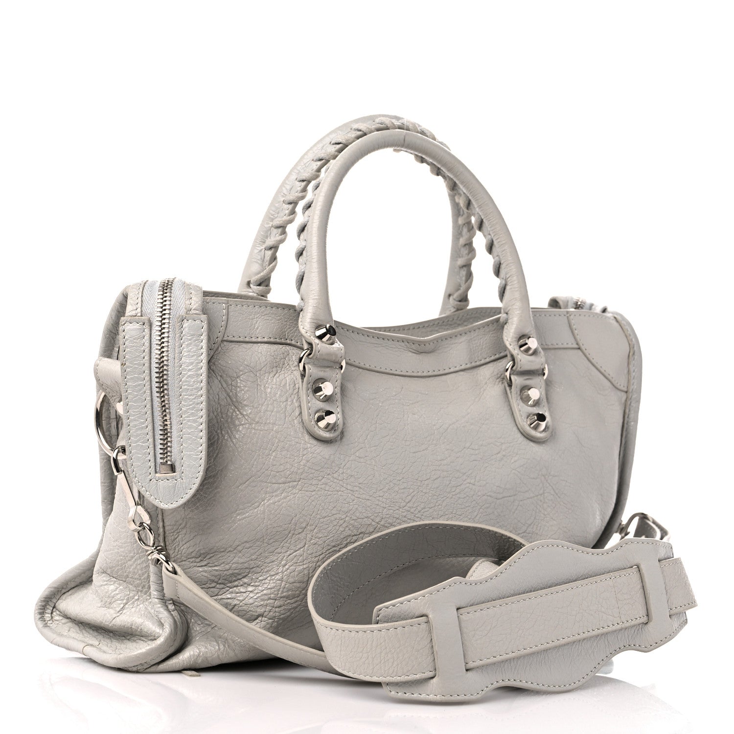 Balenciaga Agneau Classic Silver Hardware S City Gris Nuage 3 of 13