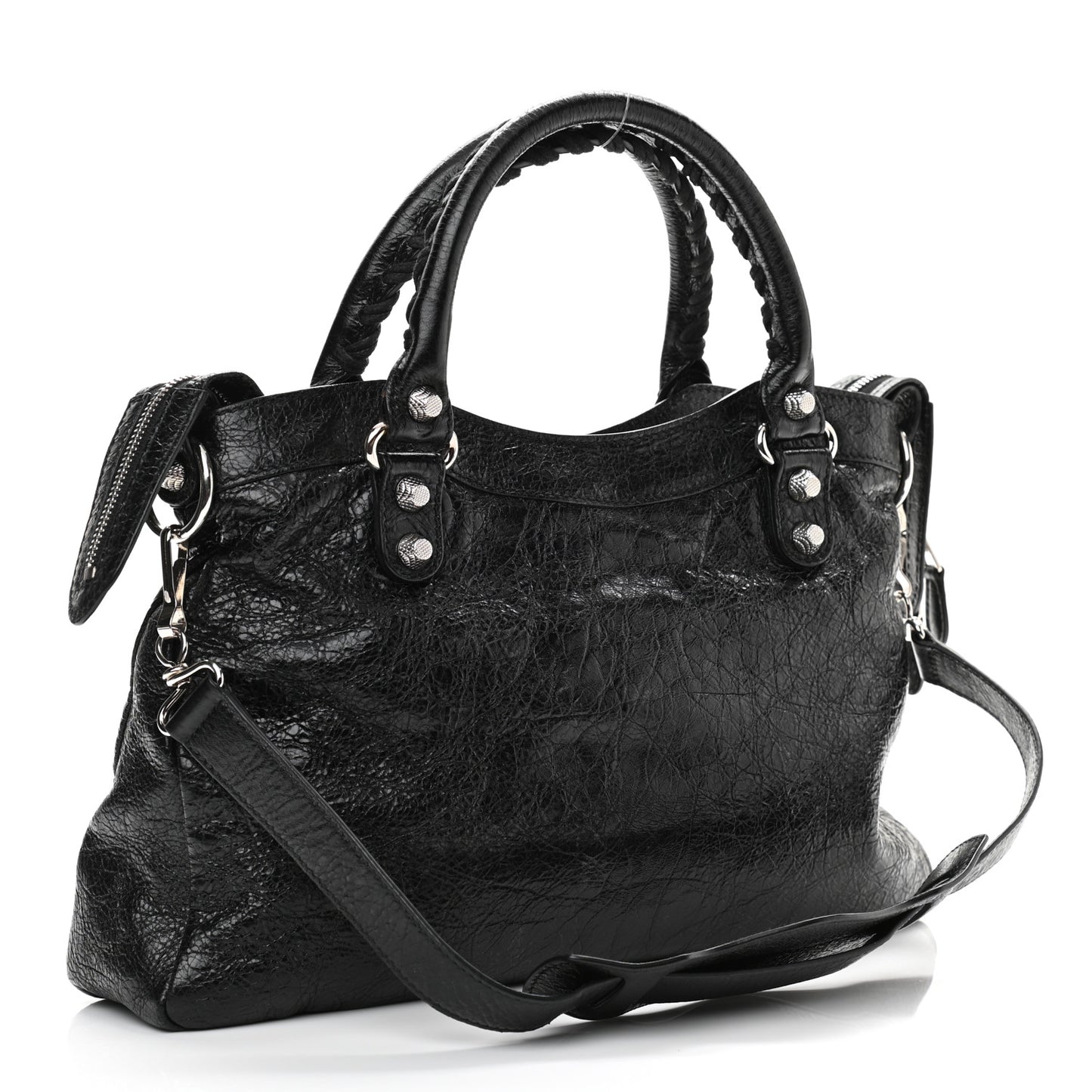 Agneau Giant 12 Silver Hardware Town Black