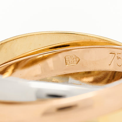 Cartier 18K Pink Yellow White Gold Small Trinity Ring 47 4 4 of 9