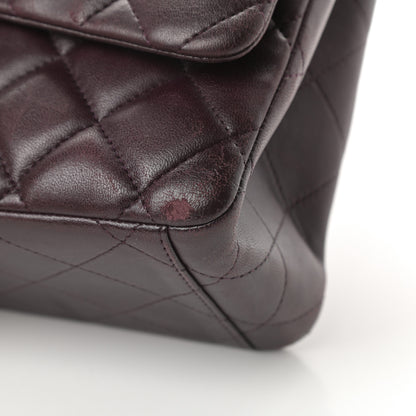 Chanel Lambskin Quilted Maxi Double Flap Purple 10 of 21