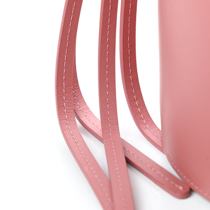 Mansur Gavriel Calfskin Fringe Bucket Bag Blush 10 of 11