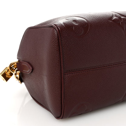 Louis Vuitton Empreinte Monogram Giant Speedy Bandouliere 25 Wine 8 of 9