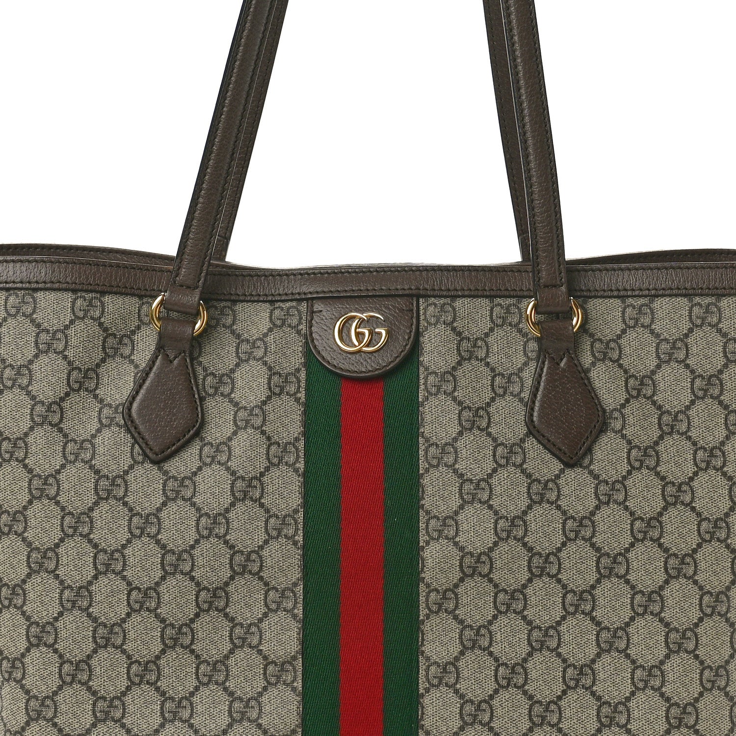 Gucci GG Supreme Monogram Medium Ophidia Shopping Tote Brown 8 of 15
