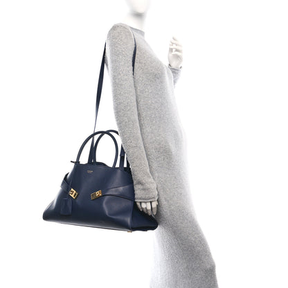 Salvatore Ferragamo Calfskin Large Hug Bag Midnight 2 of 10