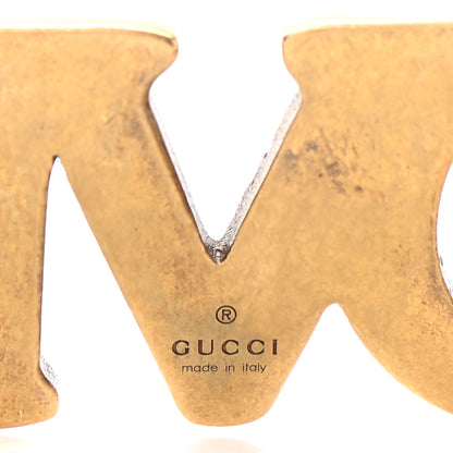 Gucci Metal Pearl Loved Palm Cuff Hand Piece Aged Gold 5 of 5
