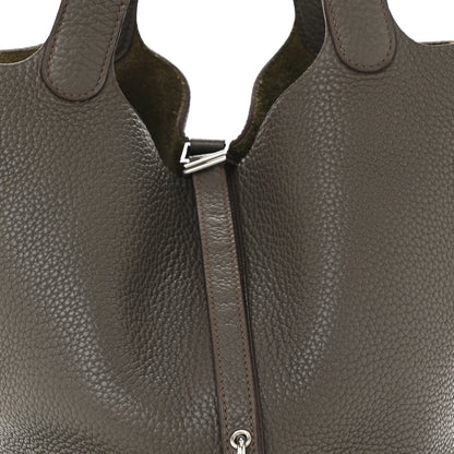 Hermes Taurillon Clemence Picotin Lock 22 MM Etain 8 of 10