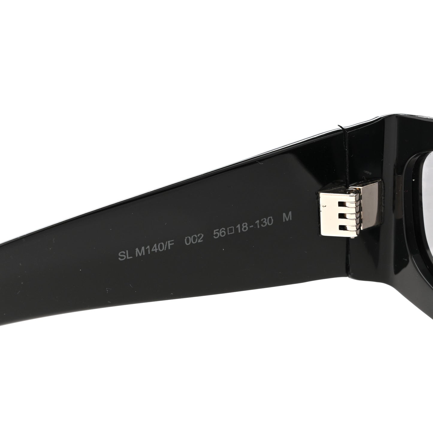 Acetate Rectangle SL M140/F Sunglasses Black