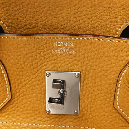 Hermes Taurillon Clemence JPG Shoulder Birkin 42 Curry 6 of 9