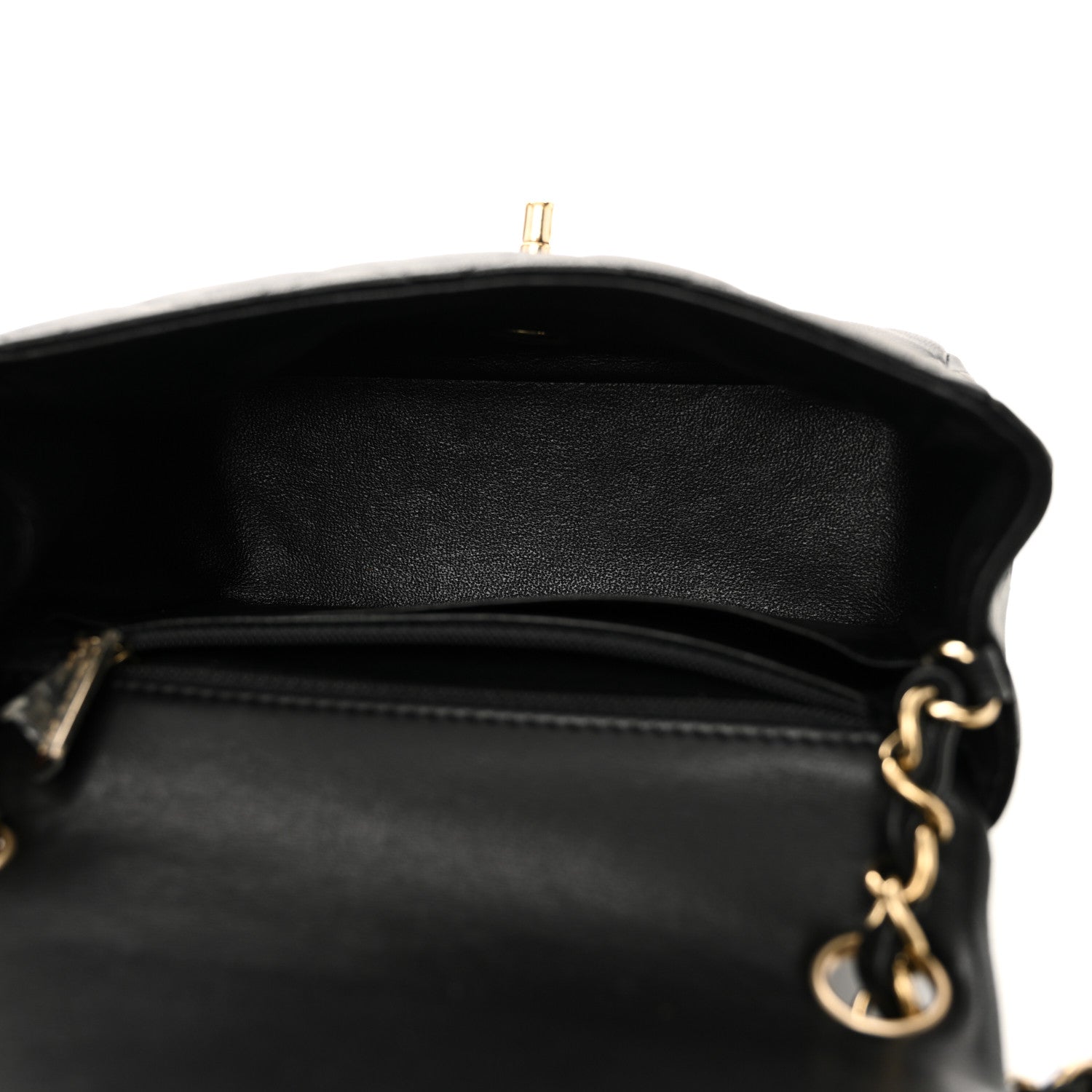 Chanel Lambskin Quilted Mini Square Flap Black 5 of 10