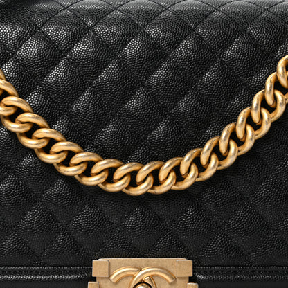 Chanel Caviar Quilted New Medium Boy Flap Black 8 of 10