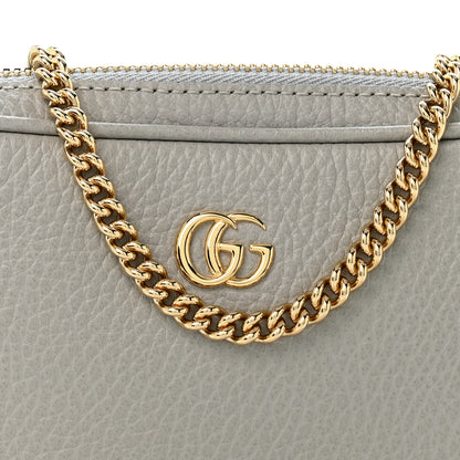 Gucci Dollar Calfskin Super Mini GG Marmont Chain Shoulder Bag Deep Grey 8 of 10