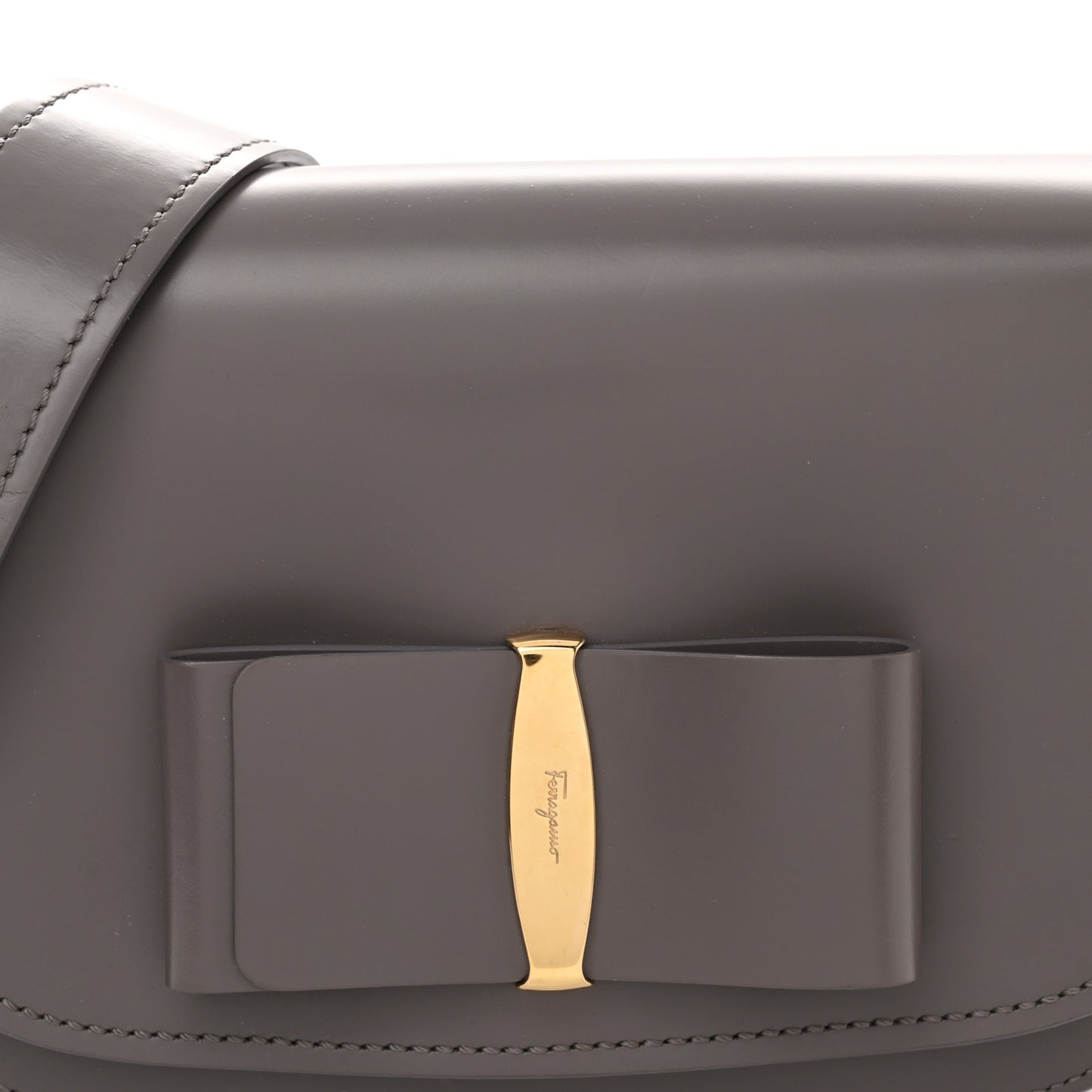 Smooth Calfskin Anna Shoulder Bag Urban Grey