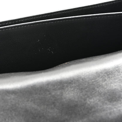 Saint Laurent Lambskin Quilted Monogram Medium Solferino Satchel Black 11 of 12