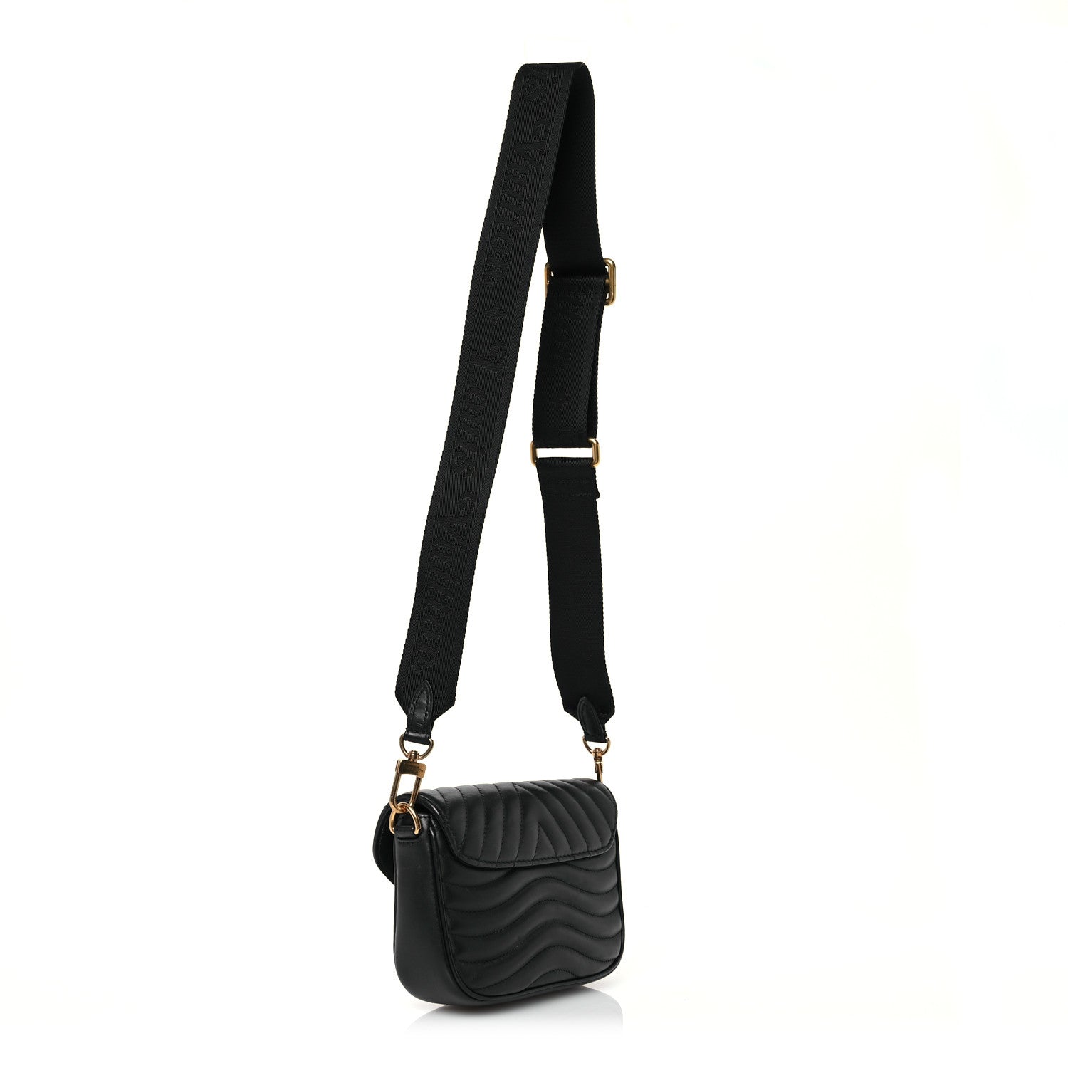 Louis Vuitton Calfskin New Wave Multi Pochette Black 3 of 12