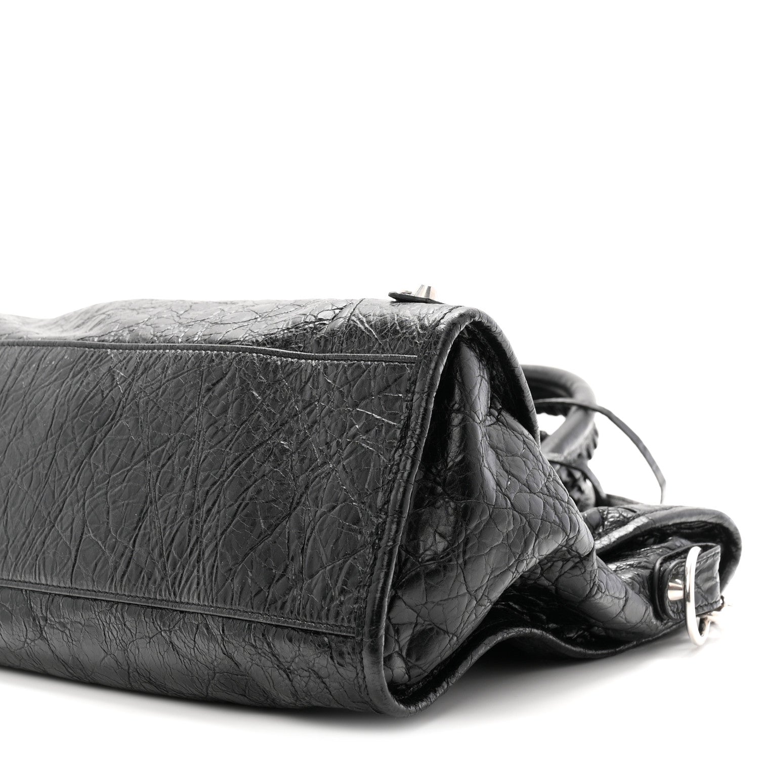 Balenciaga Agneau Arena Silver Hardware Medium Le City Black 10 of 10
