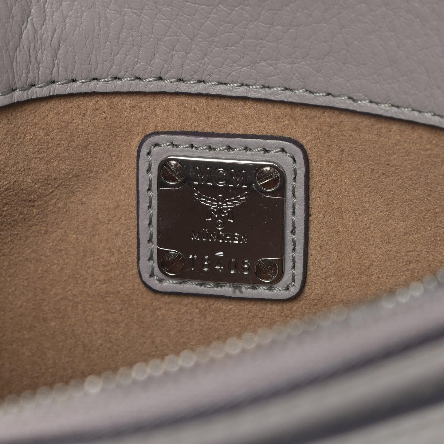 Calfskin Ottomar Monogram Small Crossbody Bag Dove Grey