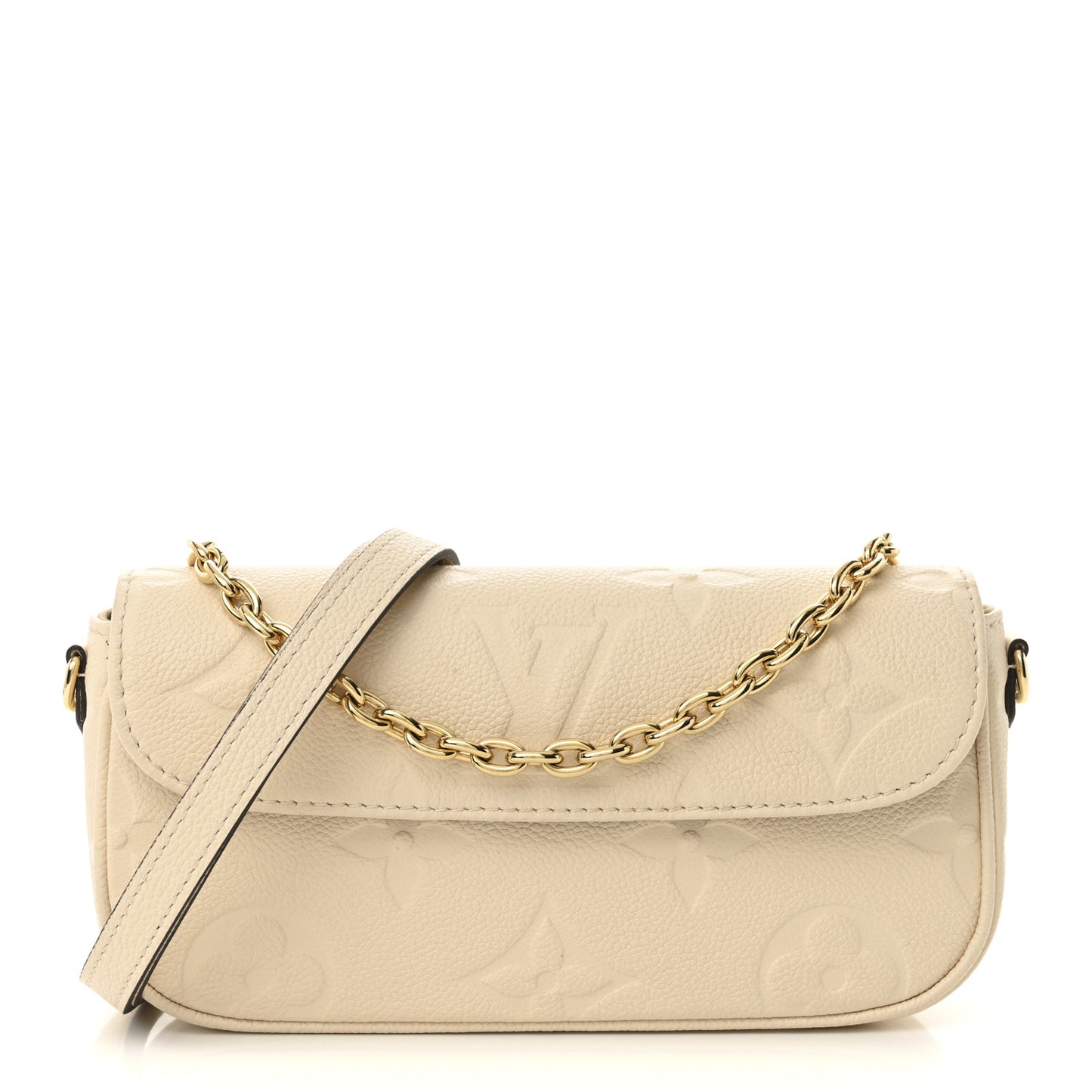 Empreinte Monogram Giant Ivy Wallet On Chain Cream