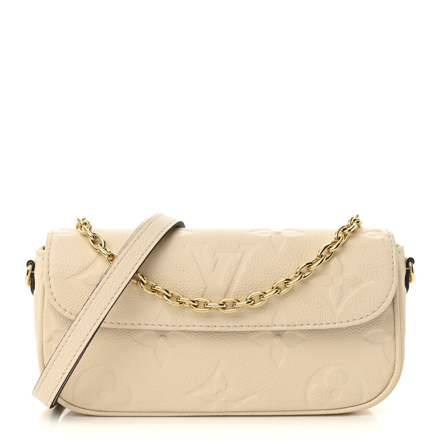 Louis Vuitton Empreinte Monogram Giant Ivy Wallet On Chain Cream 1 of 9