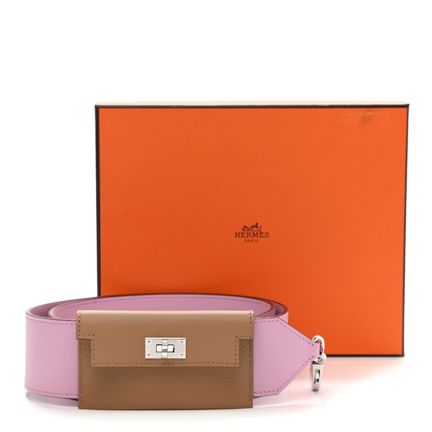 Hermes Swift Epsom Pocket Kelly Shoulder Strap Mauve Sylvestre Chai 6 of 6