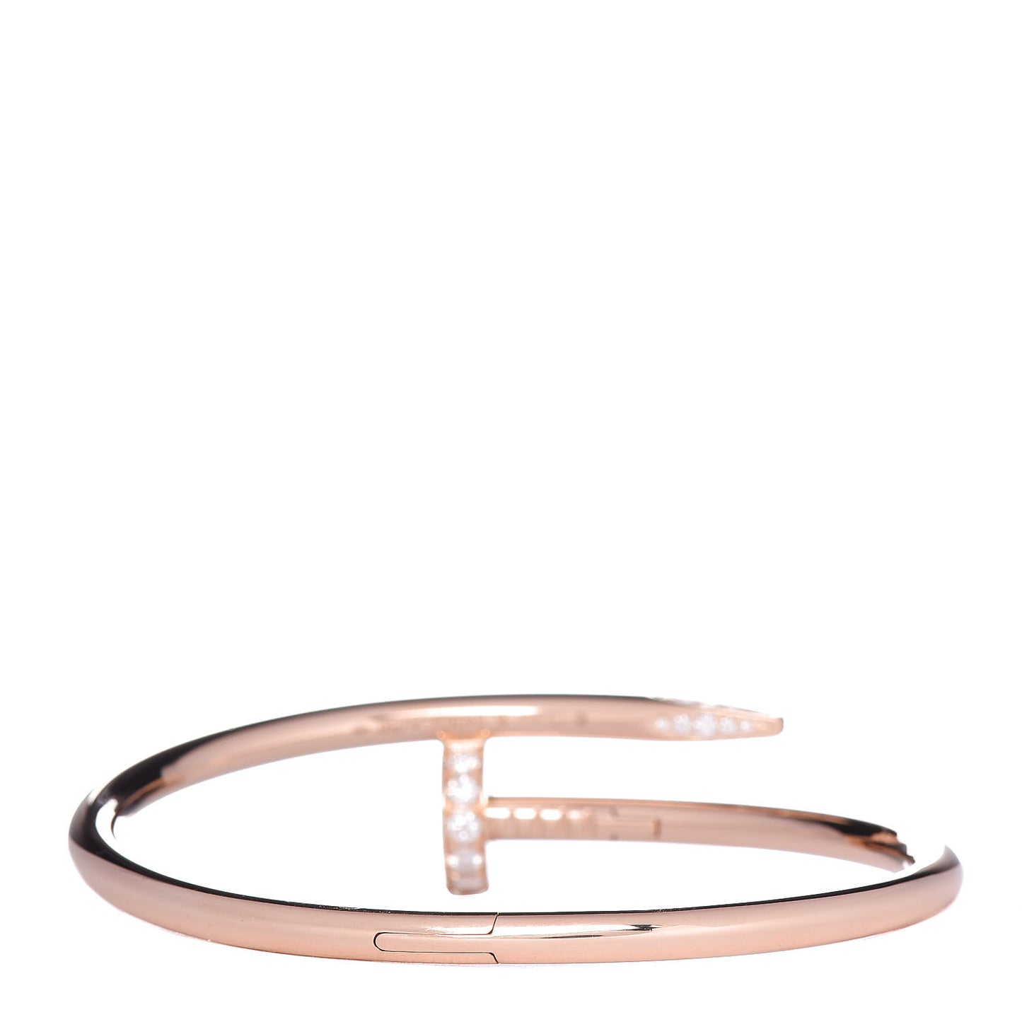 18K Pink Gold Diamond Juste Un Clou Bracelet 15