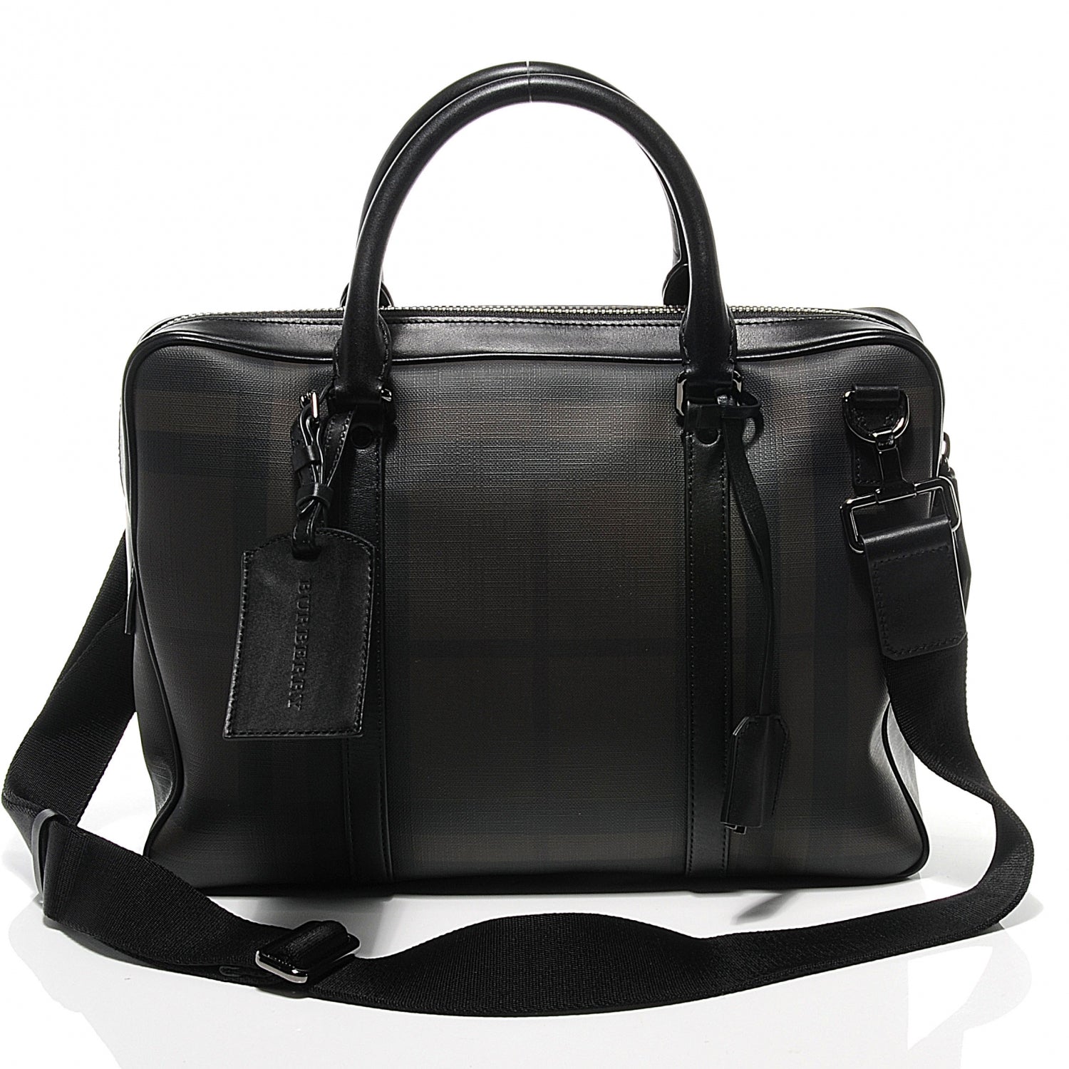 Burberry Smoked Check Newburg Briefcase 1 of 10