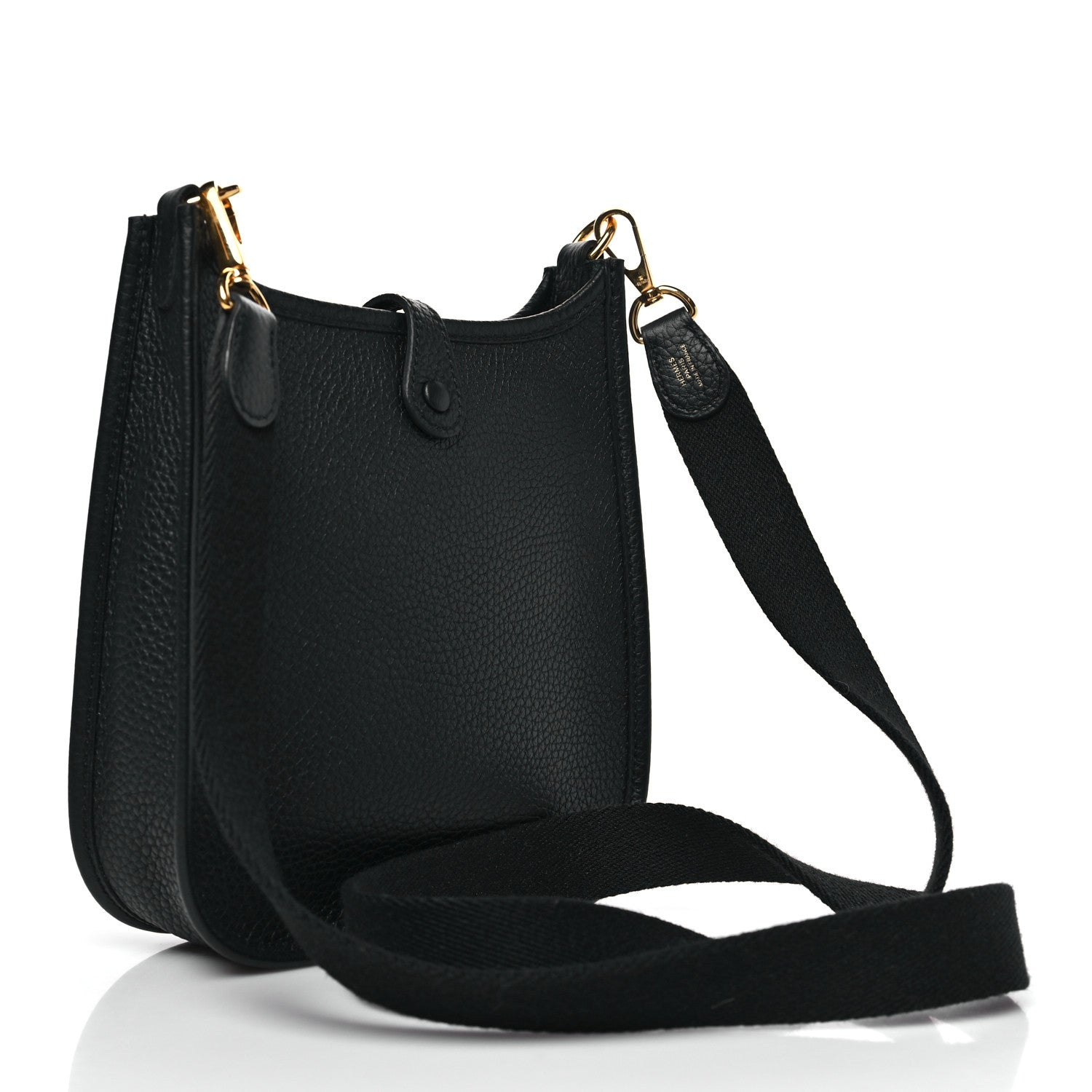 Hermes Taurillon Clemence Evelyne TPM Black 3 of 11