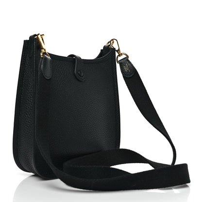 Hermes Taurillon Clemence Evelyne TPM Black 3 of 11