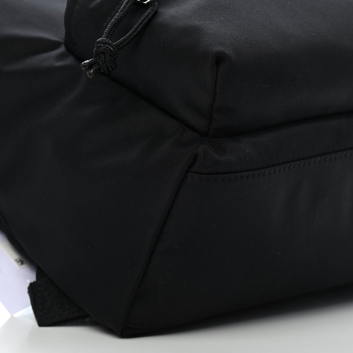 Sport Nylon Logo Embroidered S Wheel Backpack Black