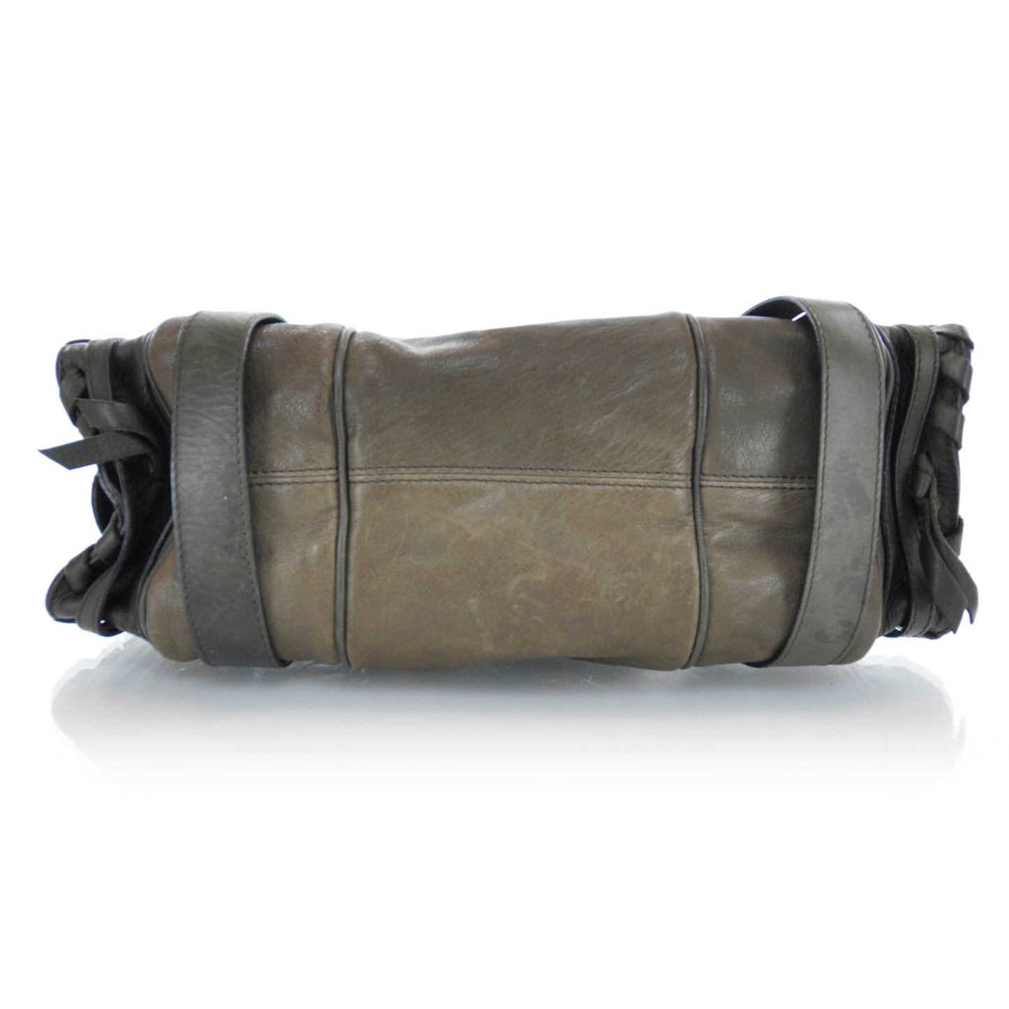 Calfskin Silverado Shoulder Bag Grey