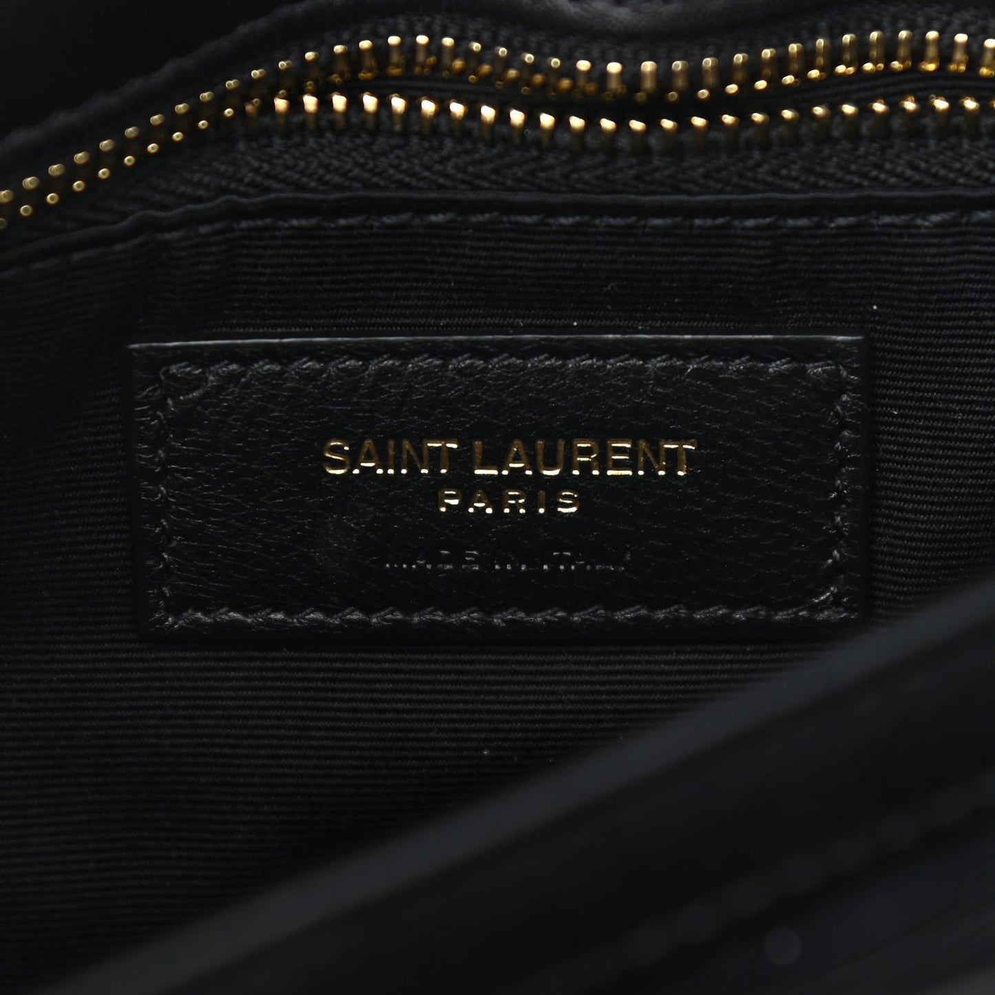 Patent Y Quilted Monogram Toy Loulou Crossbody Bag Black