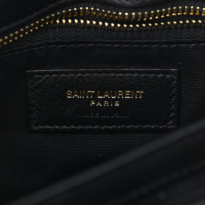 Saint Laurent Patent Y Quilted Monogram Toy Loulou Crossbody Bag Black 6 of 10