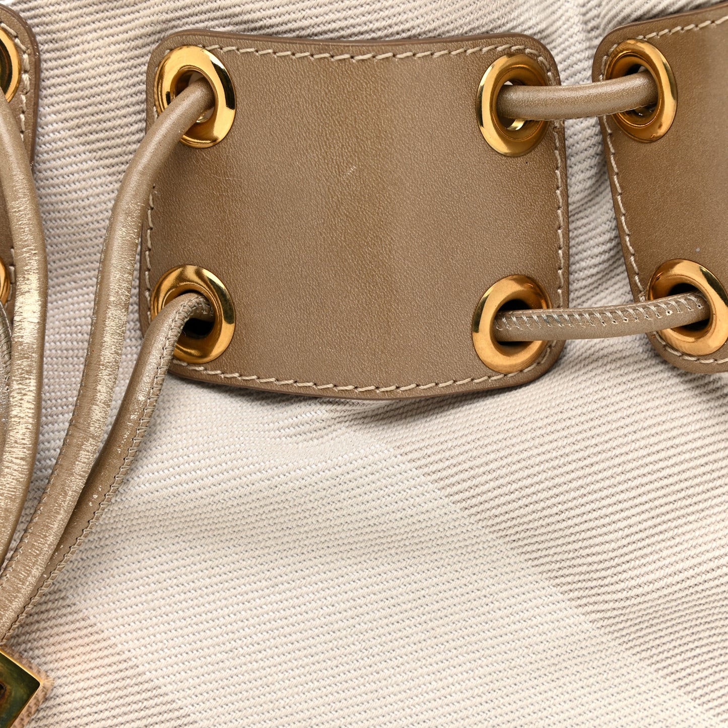 Canvas Calfskin Mega Nova Check Small Warrior Trench