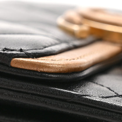 Chanel Lambskin Quilted CC Chic Flap Card Holder Black Gold 10 of 10