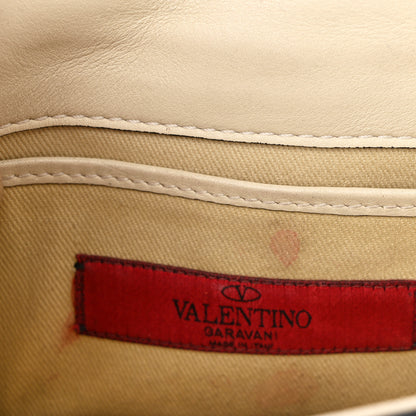 Valentino Garavani Vitello Mini Glam Lock Rockstud Flap White 13 of 16