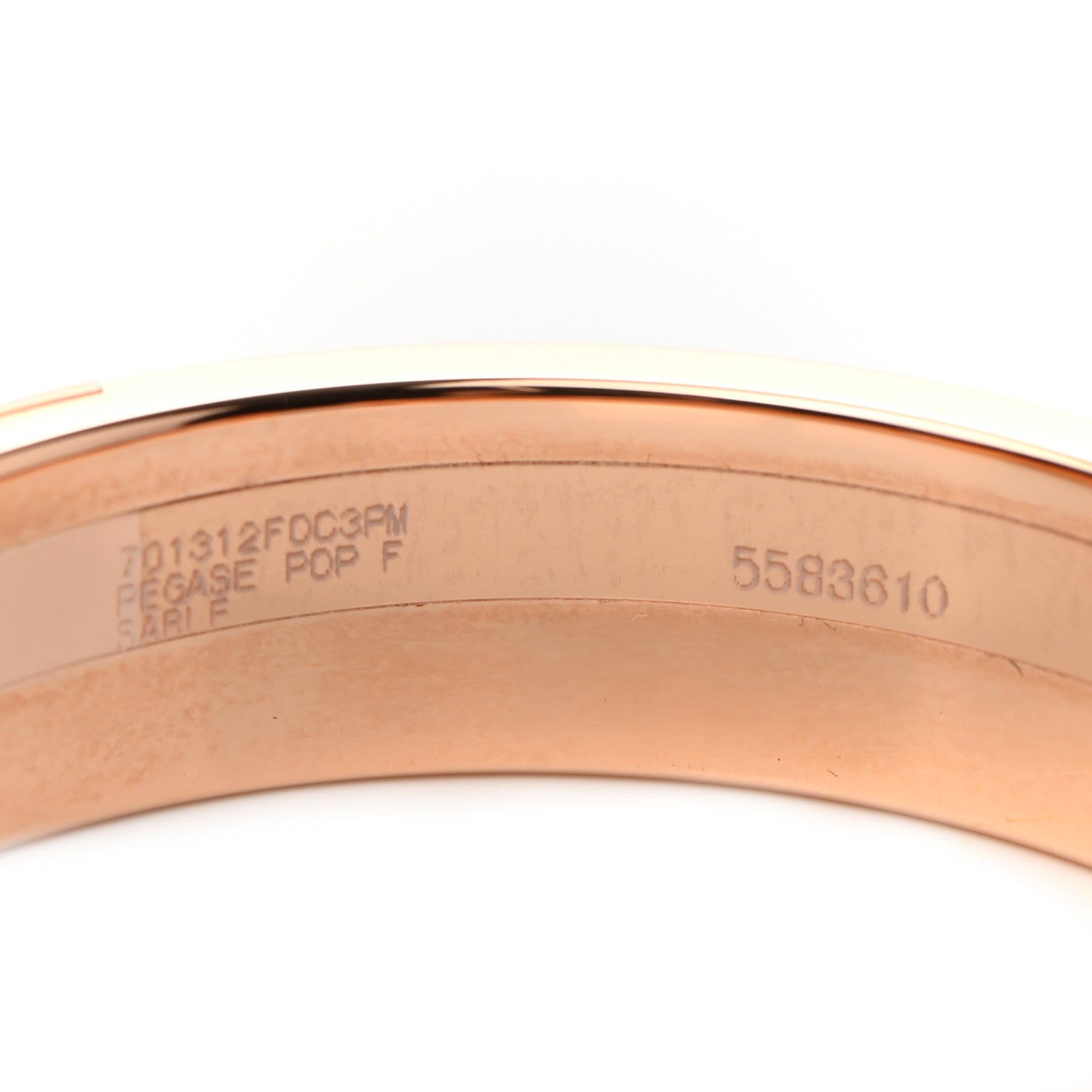 Hermes Enamel Narrow Pegase Pop Clic Clac H Bracelet PM Sable Soie 5 of 6