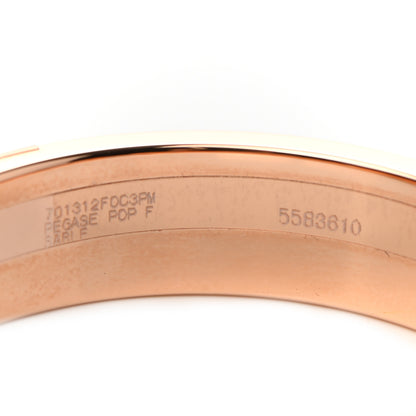 Hermes Enamel Narrow Pegase Pop Clic Clac H Bracelet PM Sable Soie 5 of 6